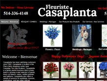 Tablet Screenshot of fleuristecasaplanta.com